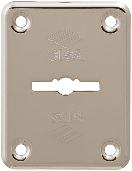 Накладка Cisa (Чиза) на сувальдный замок 06.082.00.12 (НИКЕЛЬ) (1 шт)
