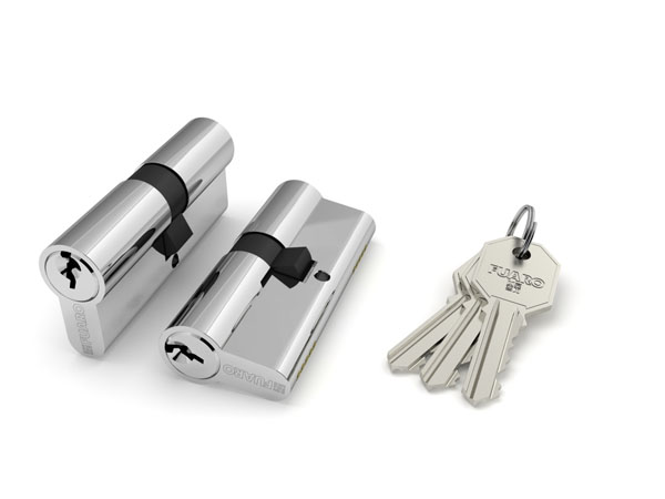 Цилиндровый Fuaro (Фуаро) механизм 100 CA 80 mm (30+10+40) CP хром 3 кл.