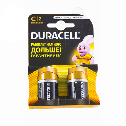 Батарейка DURACELL LR14 BL2 (2/20/6440)