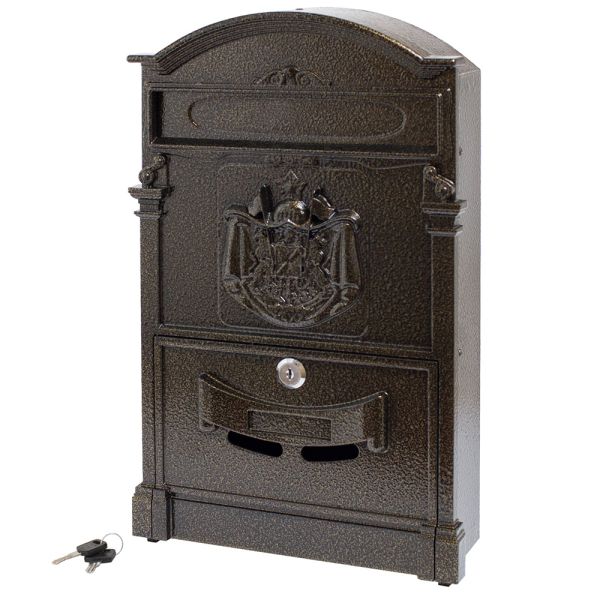 Ящик почтовый АЛЛЮР №4010 бронза (5)