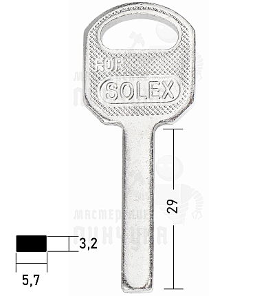 SOLEX квадрат(29×5.6×3.2) КНР