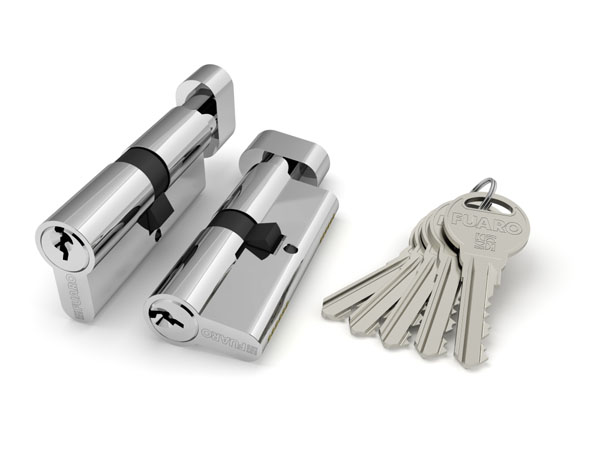 Цилиндровый механизм Fuaro (Фуаро) с вертушкой R302/70 mm-BL (30+10+30) CP хром 5 кл. БЛИСТЕР