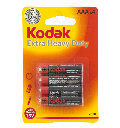 Батарейка Kodak R03-4BL HEAVY DUTY [K3AHZ-4 ] (4/48/240/43200)