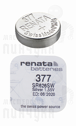 Батарейка часовая RENATA R377 SR626SW BL1 (1/10/100)