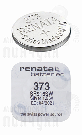 Батарейка часовая RENATA R373 SR916SW BL1 (1/10/100)