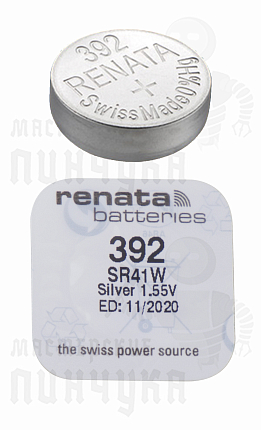 Батарейка часовая RENATA R392 SR41W BL1 (1/10/100)