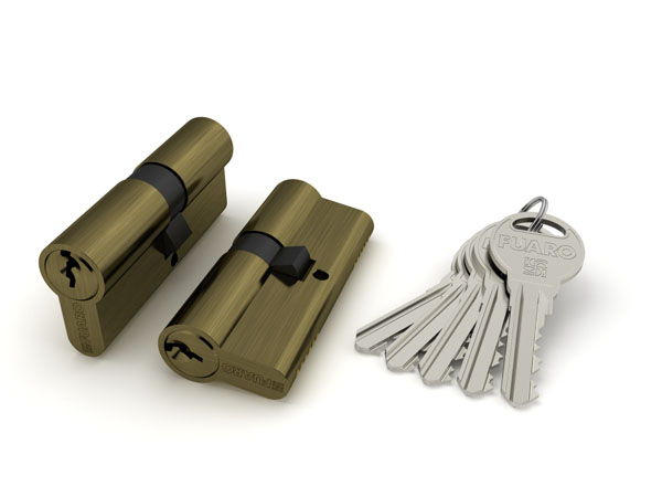 Цилиндровый Fuaro (Фуаро) механизм R300/60 mm-BL (25+10+25) AB бронза 5 кл. БЛИСТЕР