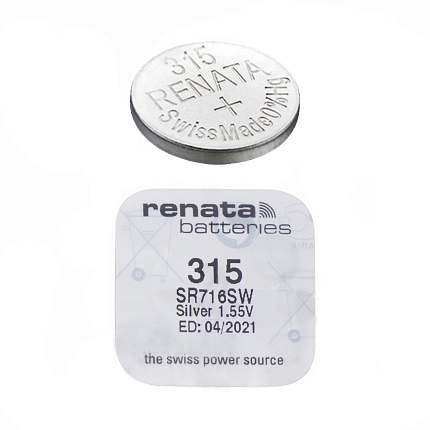 Батарейка часовая RENATA R315 SR716SW BL1 (1/10/100)