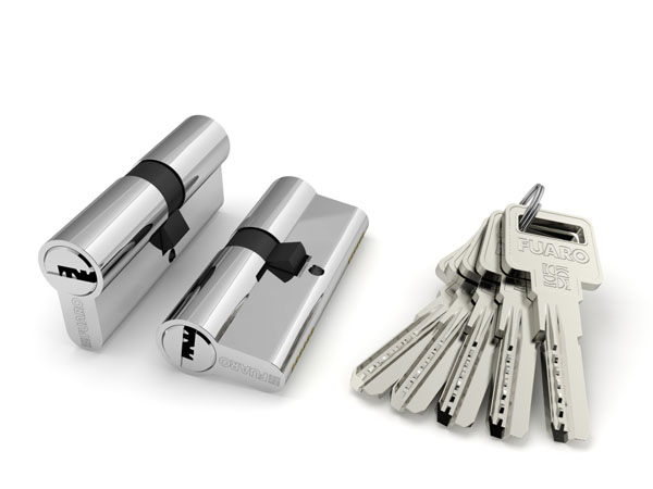 Цилиндровый Fuaro (Фуаро) механизм R600/80 mm (30+10+40) CP хром 5 кл.