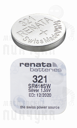 Батарейка часовая RENATA R321 SR616SW BL1 (1/10/100)
