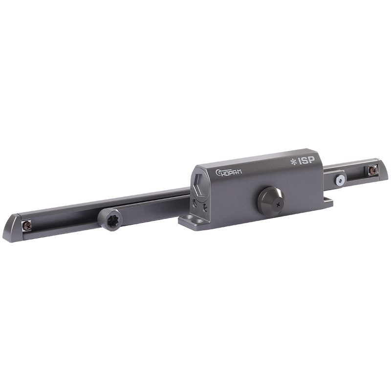 Доводчик дверной со скользящей тягой 440 Slider ISPARUS от 70 до 130 кг графит