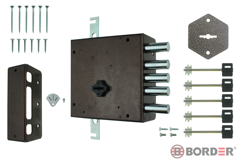 Замок накладной BORDER K Н-8 T