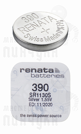 Батарейка часовая RENATA R390 SR1130SW BL1 (1/10/100)