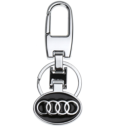 Авто карабин с кольцом для ключей AUDI v1