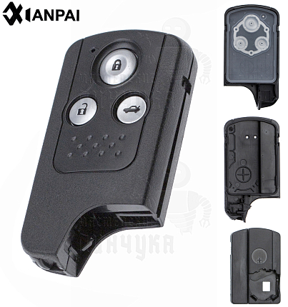 Корпус ключа HOND-31 HON66 HD58 3 кнопки КНР HONDA v3