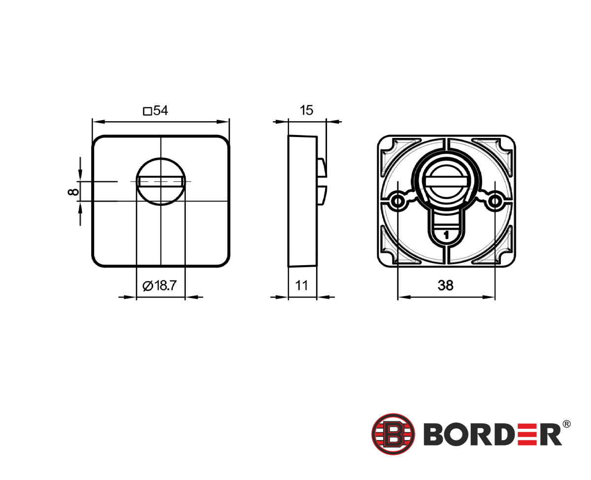 Накладка защитная BORDER 157 Черная