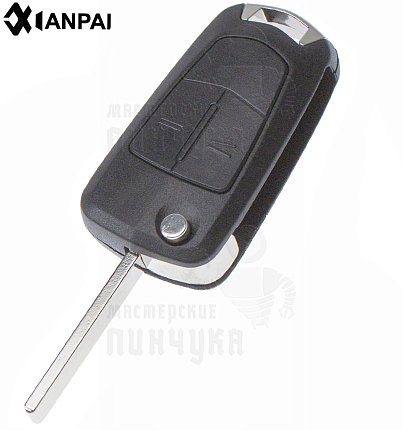 Корпус выкидного ключа OP-11P HU100 HF66P 2 кнопки КНР  OPEL
