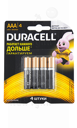 Батарейка DURACELL LR03 BL4 (4/48/192)