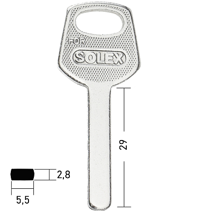 SOLEX квадрат (30×5.5×2.9) КНР//