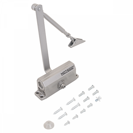 NOTEDO Доводчик дверной DC-040 GRAY до 40 кг серый (10)