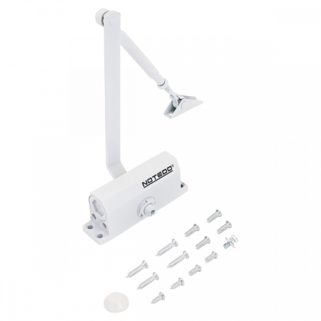 NOTEDO Доводчик дверной DC-040 WHITE до 40 кг белый (10)