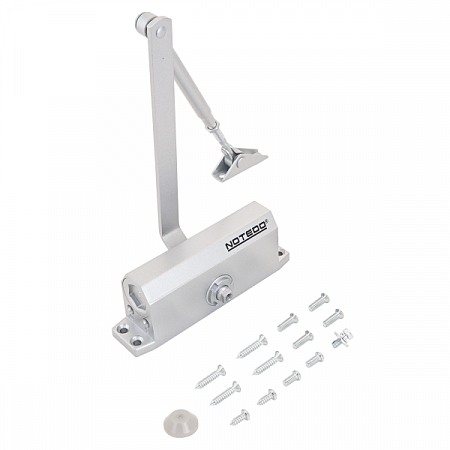 NOTEDO Доводчик дверной DC-070 SILVER до 70 кг сереб. (10)