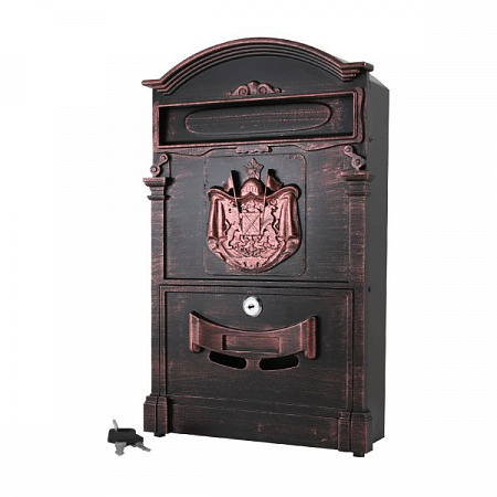 Ящик почтовый АЛЛЮР №4010В старая медь (5)