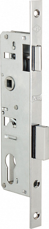Корпус Kale kilit (Кале килит) узкопрофильного замка с защёлкой 153/P (35 мм) w/b (хром)