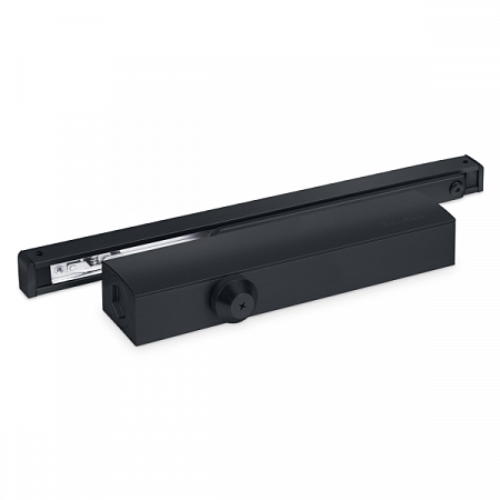 NOTEDO Доводчик дверной DC-045-155 SL+HO+DA+BC PRO BLACK со скольз.тягой до 150 кг (6)
