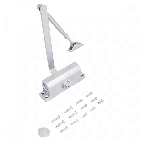 NOTEDO Доводчик дверной DC-060 SILVER до 60 кг сереб. (10)