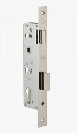 KALE 153 30mm W/B никель б/о, б/н, б/мех.секр. м/о 85мм Замок врезной б/руч (30)