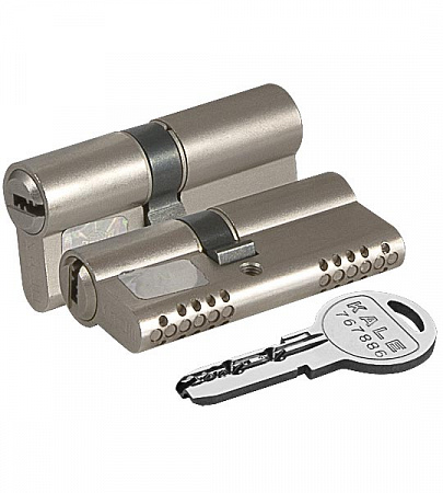 Цилиндровый Kale kilit (Кале килит) механизм 164 OBS SNE/90 (35+10+45) mm никель 5 кл.
